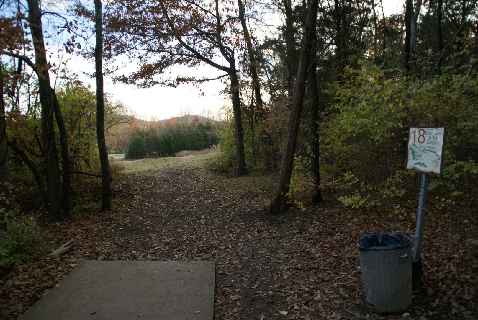 Hole 18 • Cedar Hill Park (Madison, TN) Disc Golf Courses Disc Golf