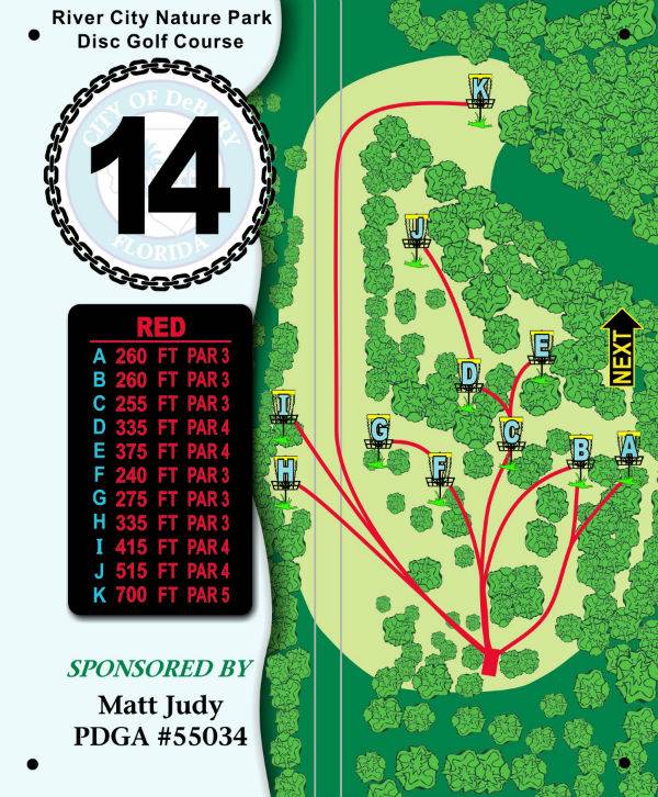 Hole 14 • River City Nature Park (DeBary, FL) Disc Golf Courses