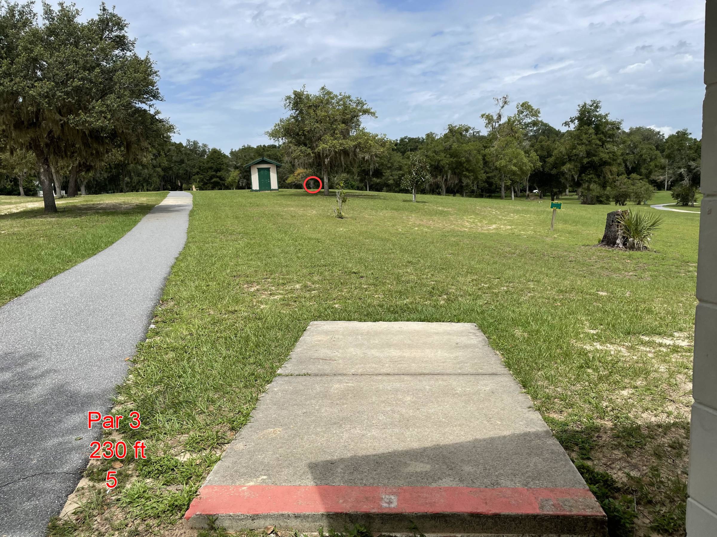 Hole 5 • Floral Park (Floral City, FL) Disc Golf Courses Disc Golf