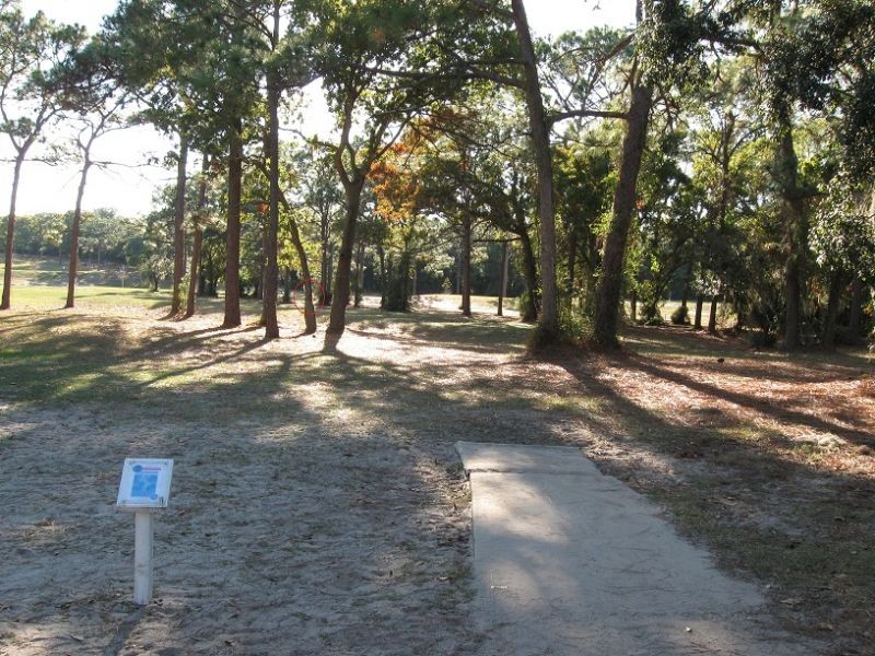 Hole 2 • Ed Austin Park (Jacksonville, FL) Disc Golf Courses Disc