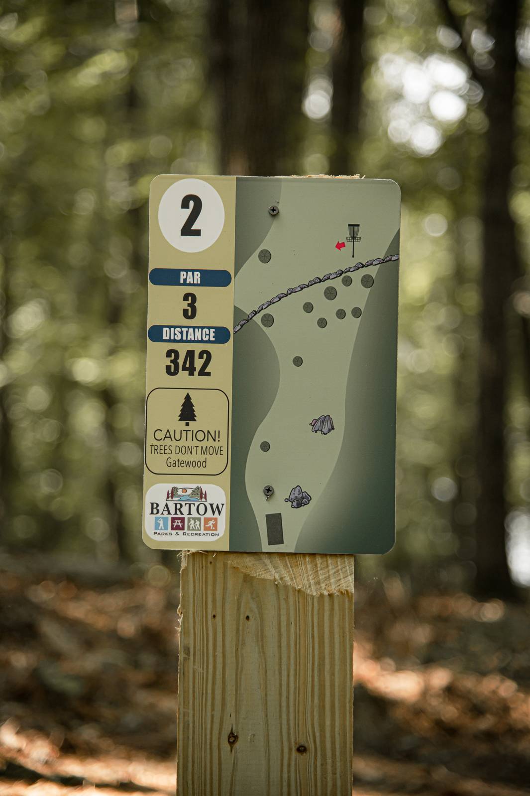 Hole 2 • Gatewood Park (Cartersville, GA) Disc Golf Courses Disc