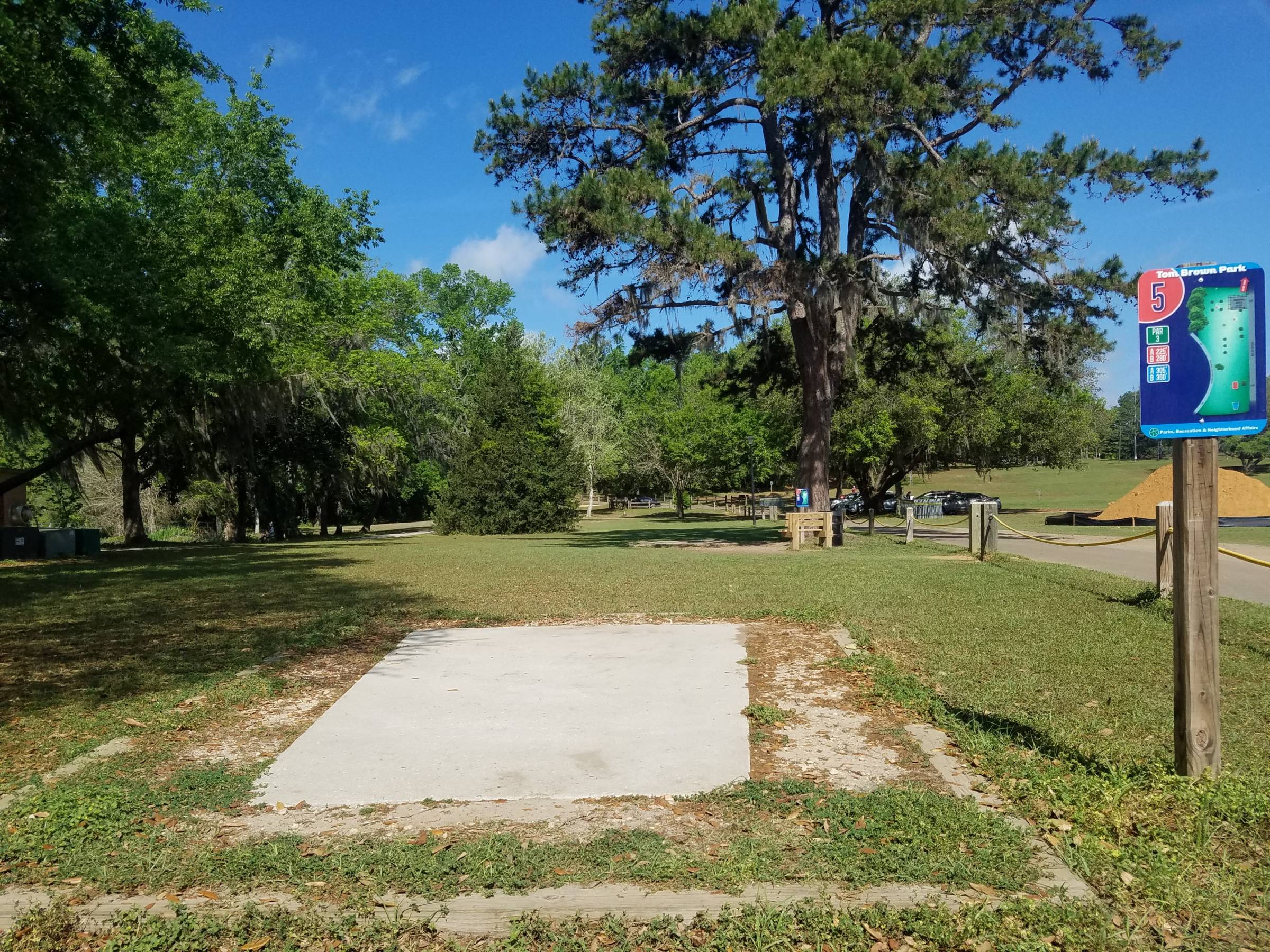 Hole 5 • Tom Brown Park (Tallahassee, FL) Disc Golf Courses Disc Golf Scene