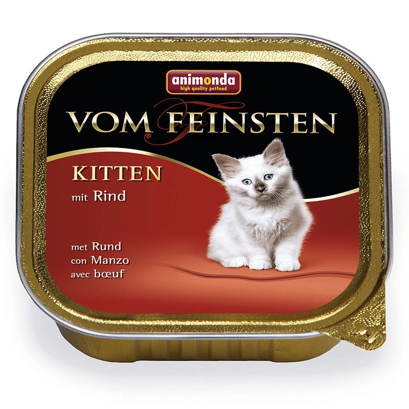 Cat Food Animonda Vom Feinsten Pate For Little Kittens With Veal - Ebag.bg