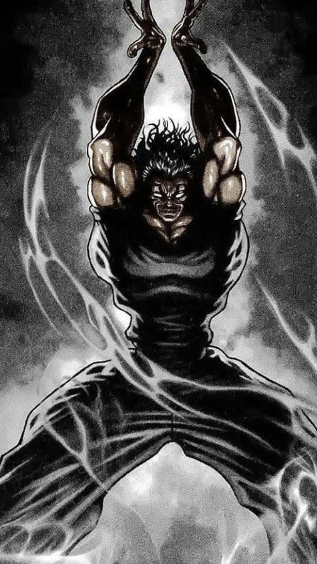 Yujiro Hanma Wallpaper Black And White Selling Discount devtechtatva