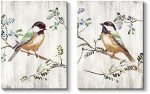 Wall Artwork Toile Murale avec Oiseaux colorés sur Une …