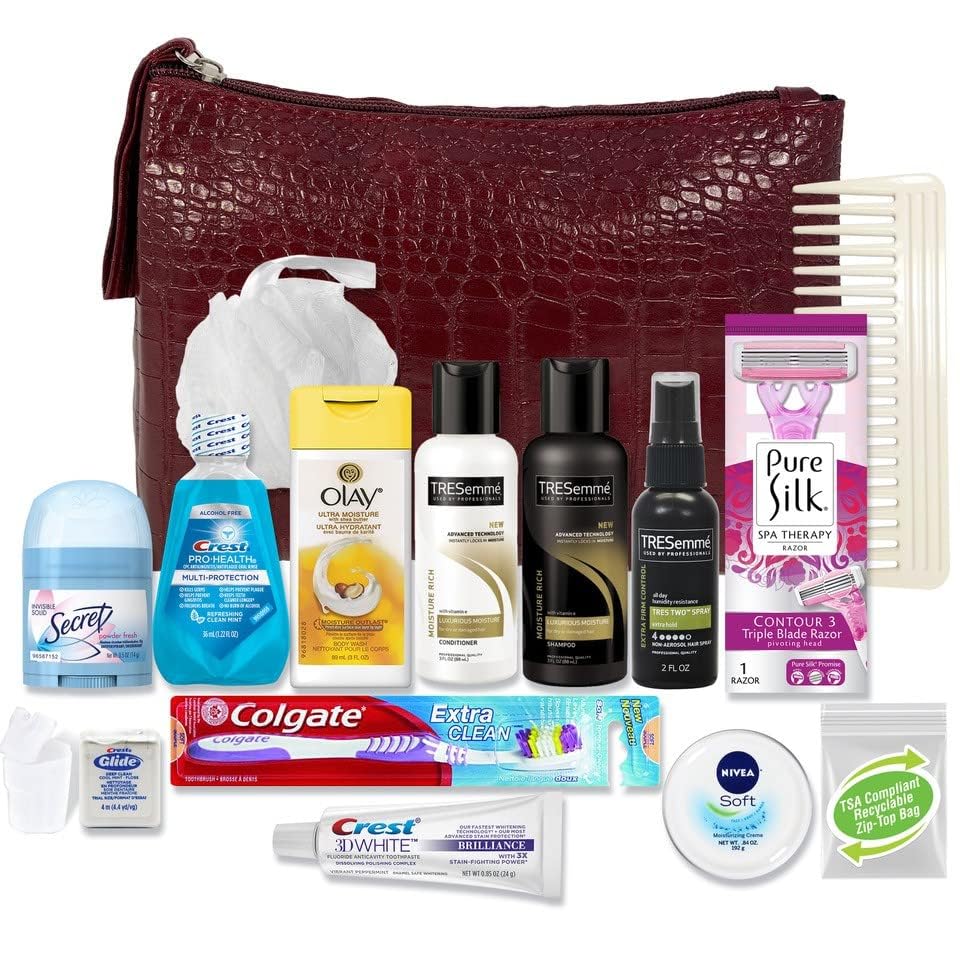 Convenience Kits International Women’s Premium 16 PC Travel Kit Featuring: Trese…