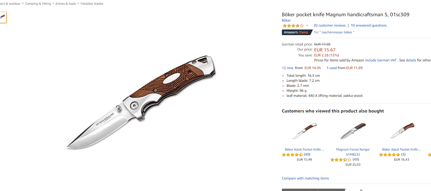 Mag ik deze mes volgens de Nederlandse wet bezitten? GoeieVraag