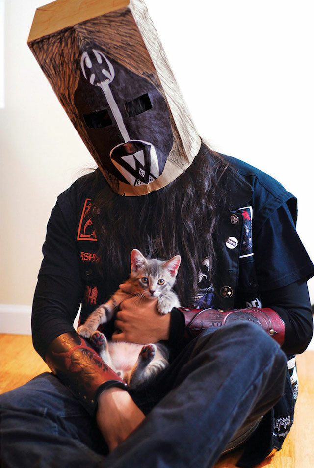 Heavy Metal Cats Metalhead Musicians Pose With Their Pets