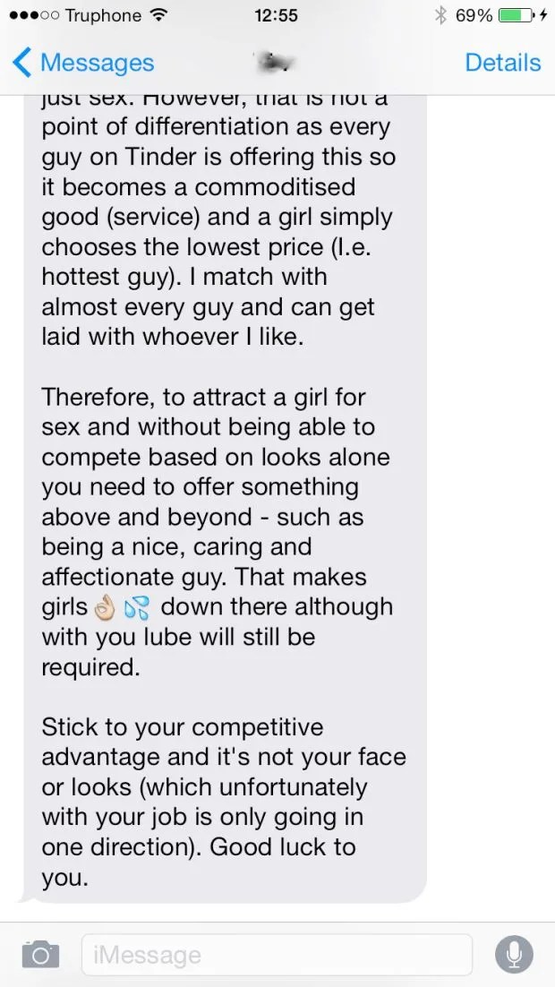 Woman Has Text Meltdown After Tinder Date Rejects Her Her.ie
