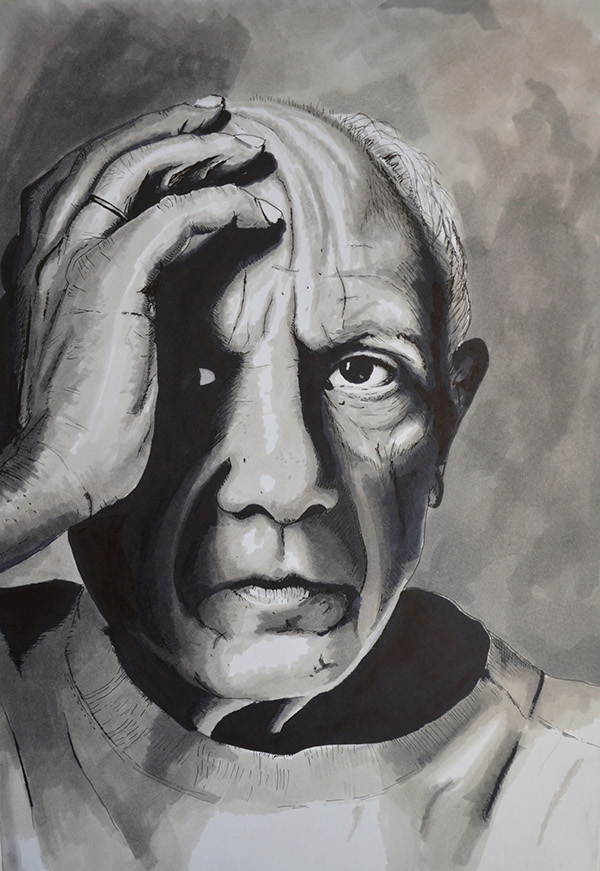 Pablo Picasso Layout/Pencil on Behance
