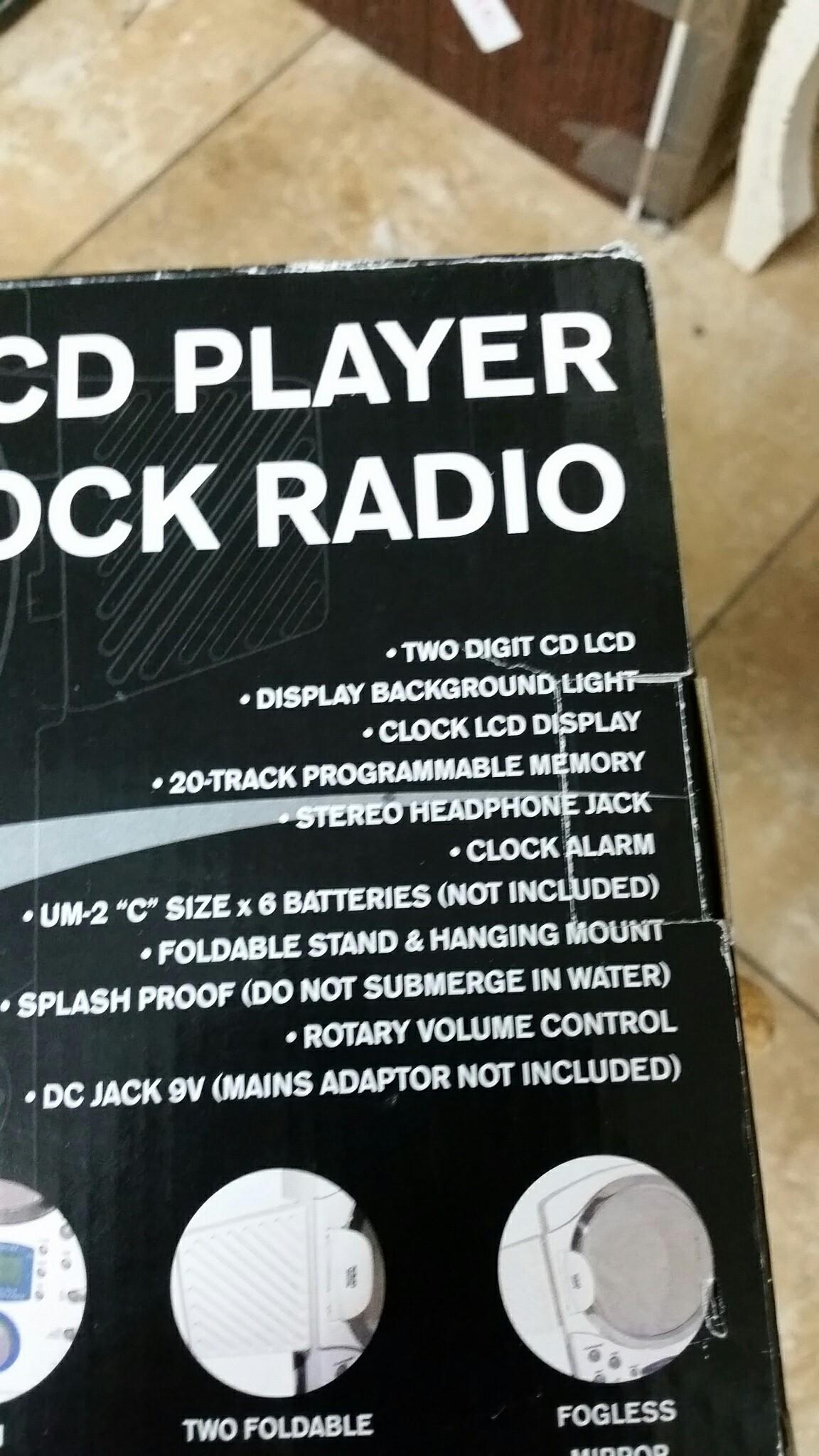 Shower cd player radio new with box in BB1 Blackburn for £39.00 for