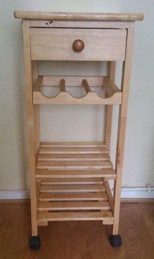 Wooden Kitchen Trolley/Wine Rack in N1 Hackney for £50.00 for sale Shpock