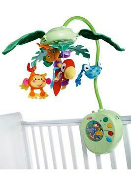 Fisher price rainforest cot mobile in OL8 Oldham for £5.00 for sale