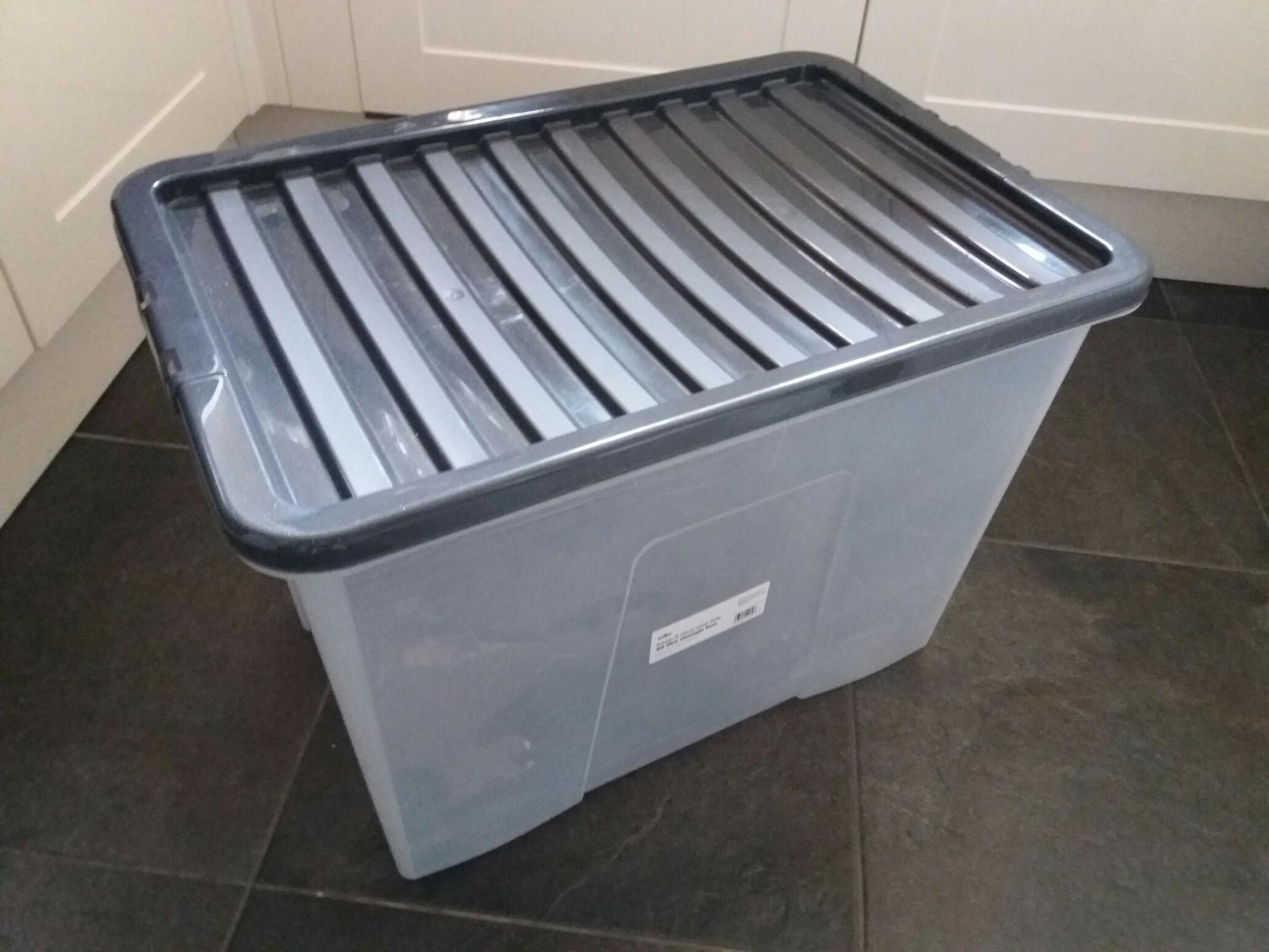 Wilko 80L plastic storage bins containers in B26 Birmingham für £ 35,00
