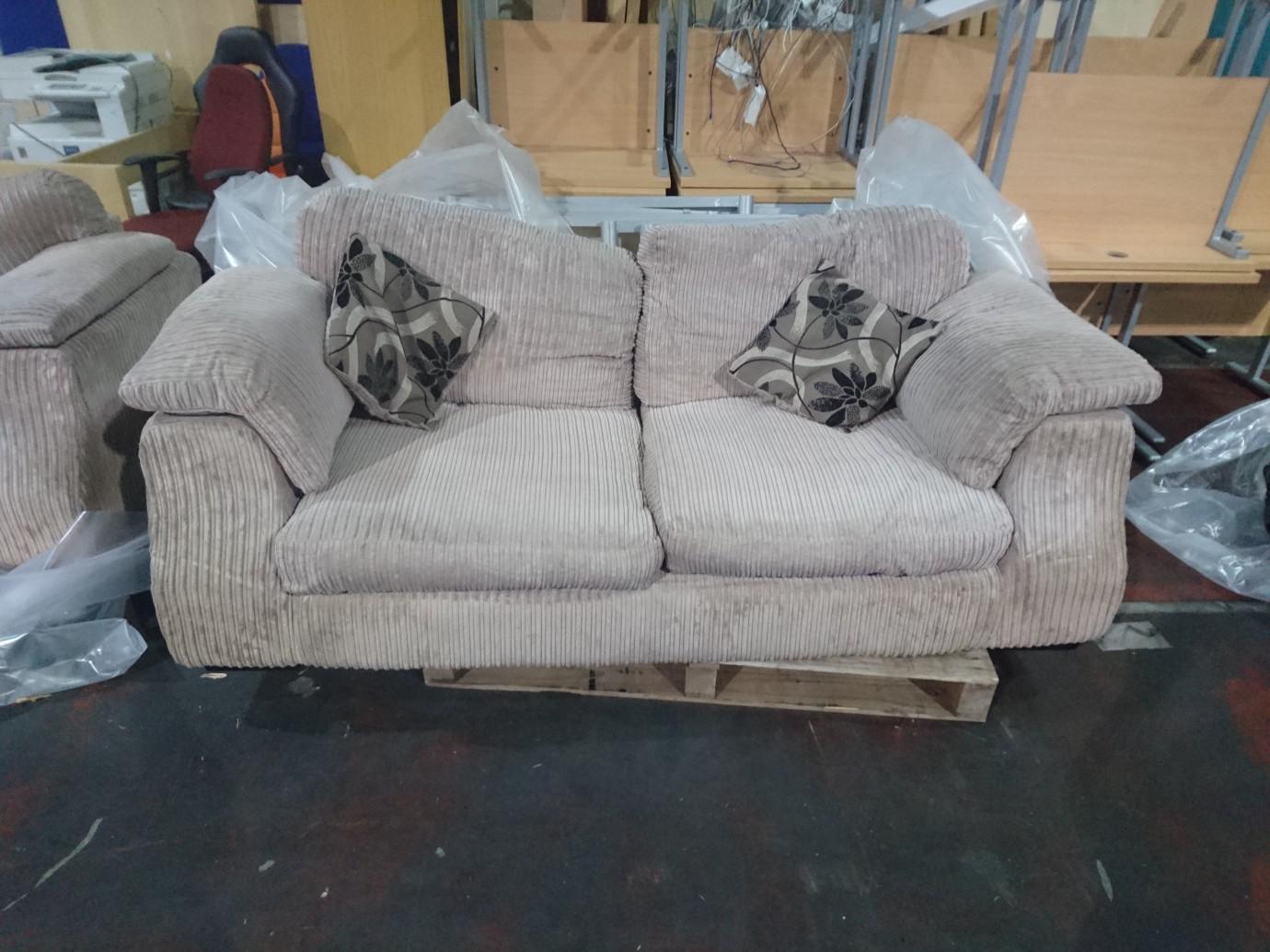 Comfy Stone/Cream 2 & 3 seater sofas in S62 Parkgate for £60.00 for sale Shpock