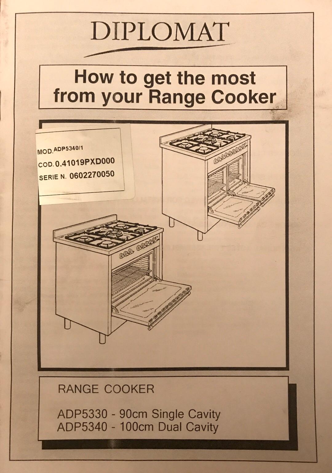 Diplomat Range Cooker Oven & Hob in PR1 Penwortham for £200.00 for sale