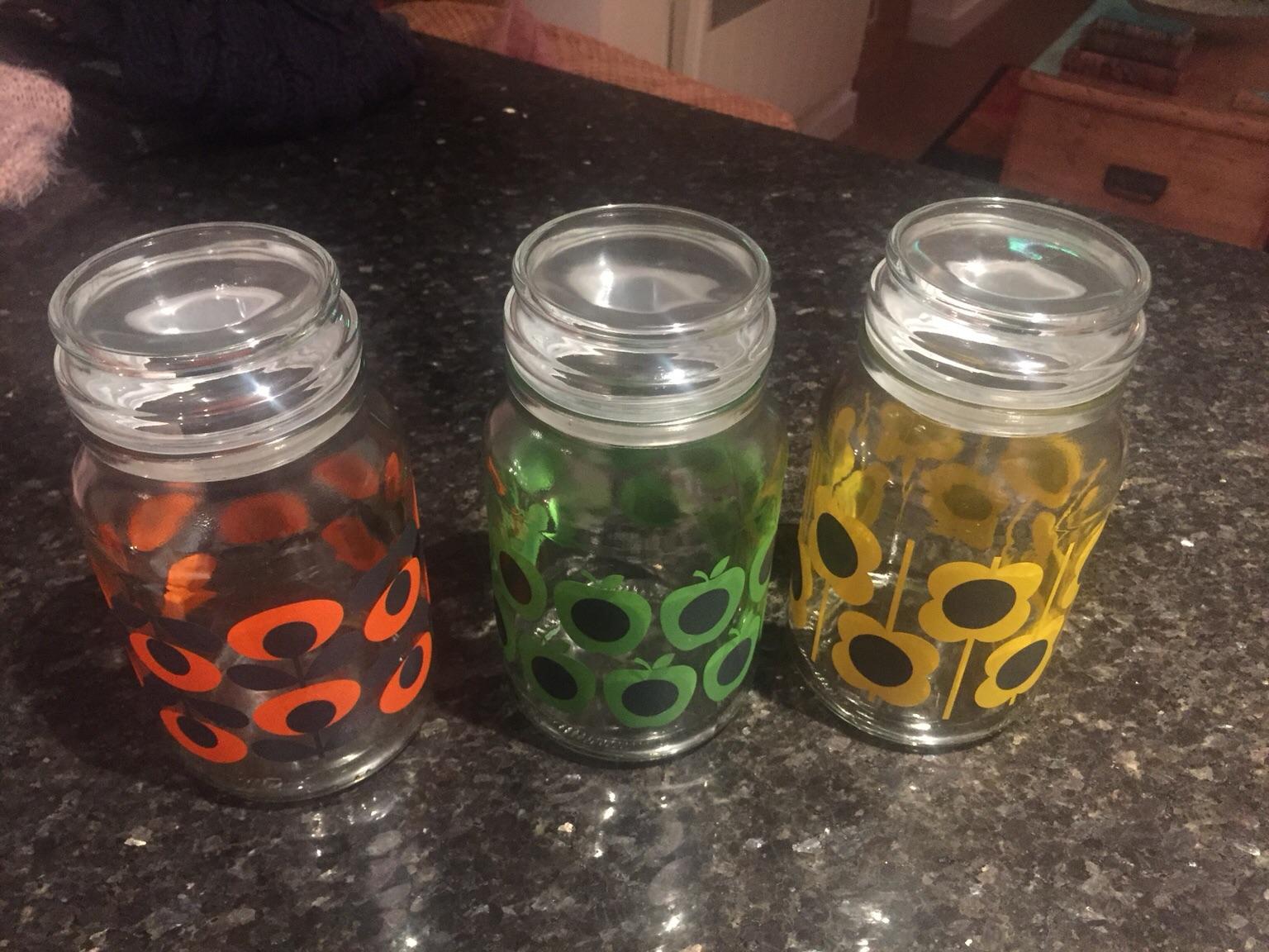 Orla Kiely tea/coffee/sugar canisters in LS12 Leeds für 7,00 £ zum