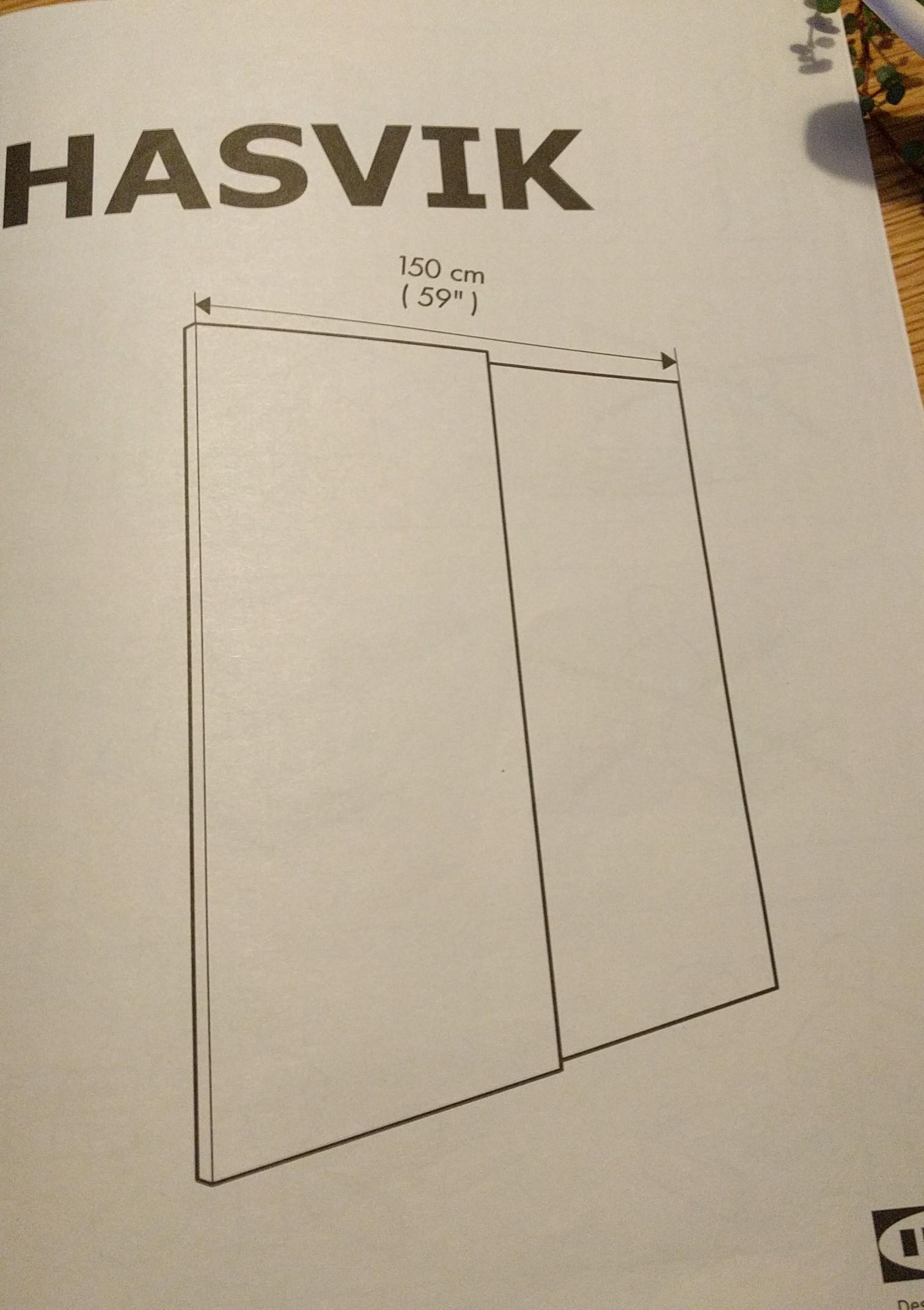 Hasvik Schiebetür IKEA weiß in 6511 Zams für 70,00 € zum Verkauf