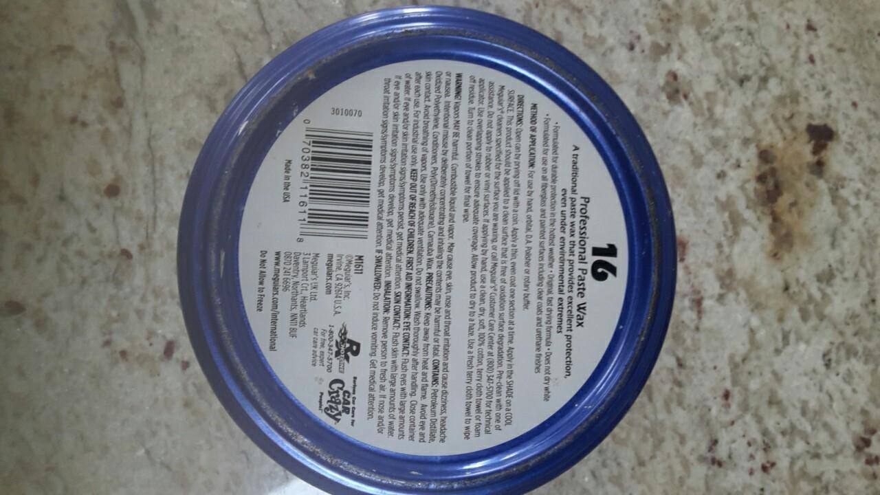 Meguiars 16 mirror glaze car wax in WF17 Kirklees for £5.00 for sale
