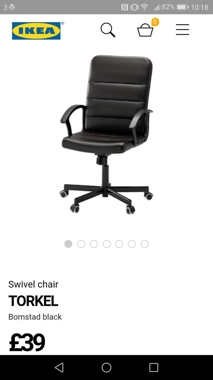 Torkel Ikea swivel chair in CT12 für 20,00 £ zum Verkauf Shpock DE