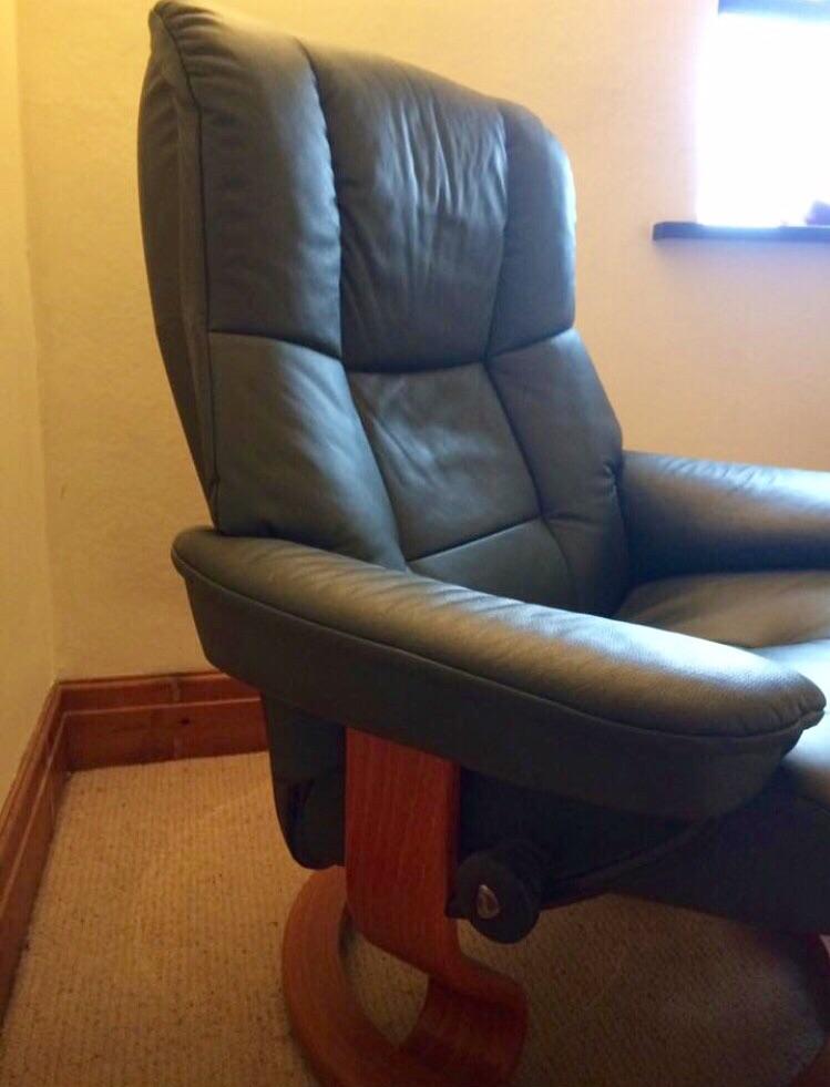Ekornes Stressless Recliner Armchair & Footso in ST10 Staffordshire