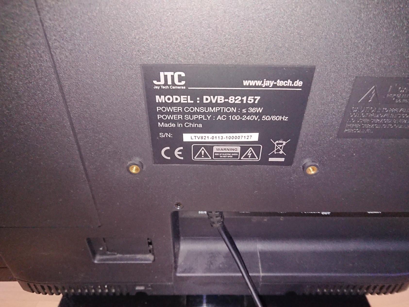 LED TV JTC DVB-82157 Fernseher in 68519 Viernheim für 50,00 € zum