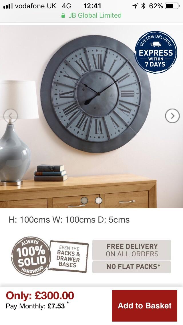 Oak furniture smart antique style clock in B96 Redditch für £ 90,00 zum