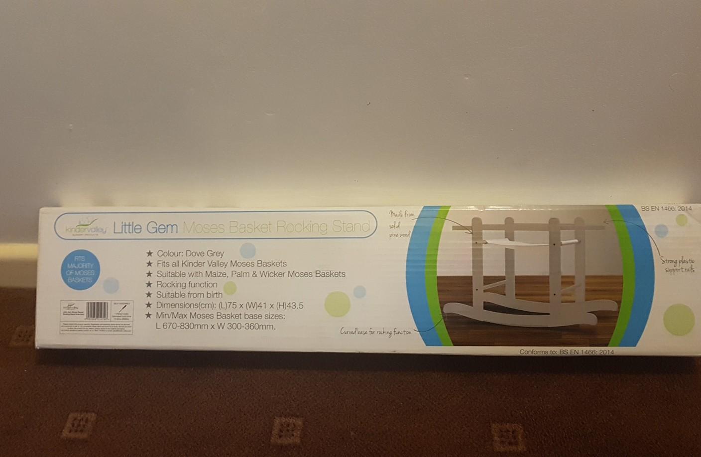 Moses basket rocking stand; grey in WS15 Chase for £10.00 for sale Shpock