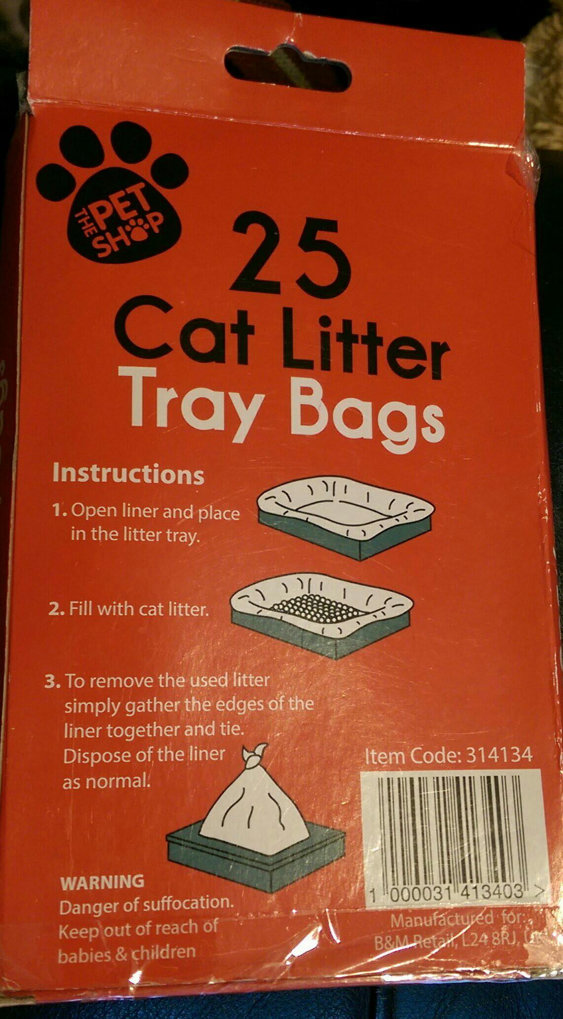 Cat litter tray bags (liners) in ST10 Moorlands for £0.70 for sale Shpock