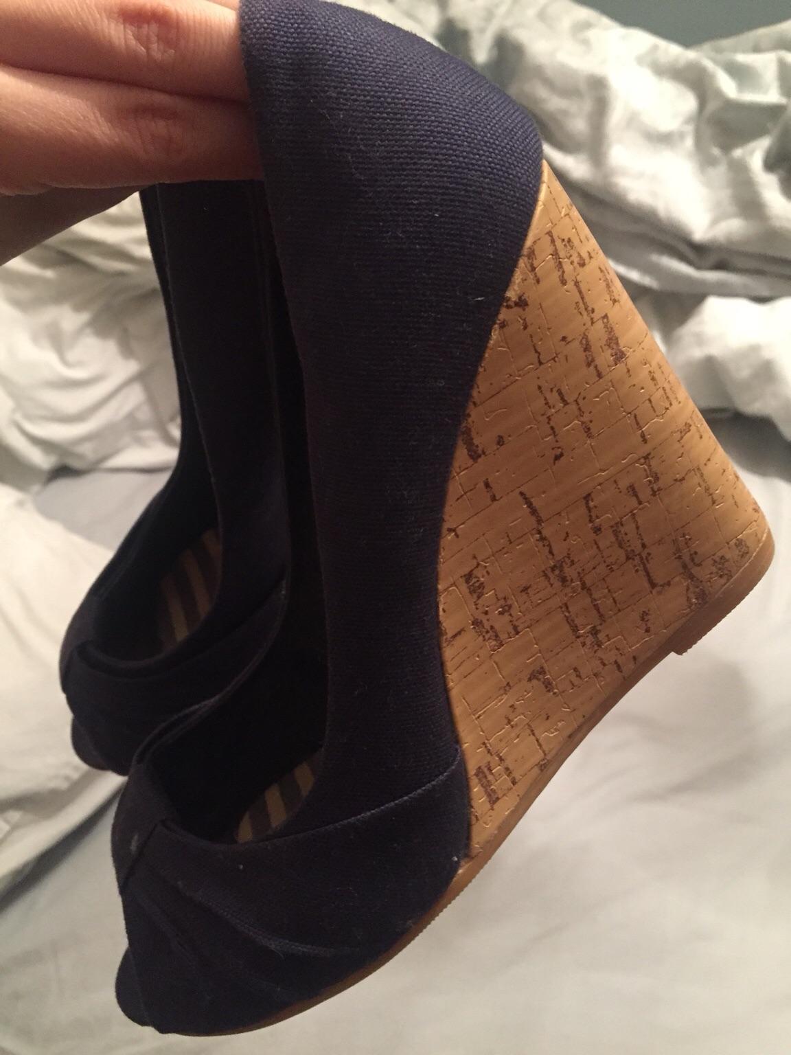 Matalan Navy wedge shoes size 5 in KT17 London for £3.00 for sale