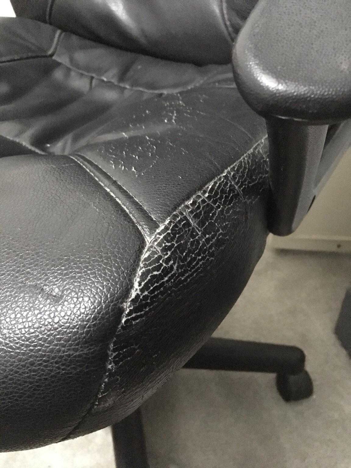 IKEA VERNER black faux leather office chair in PO4 Portsmouth for £15.00 for sale Shpock