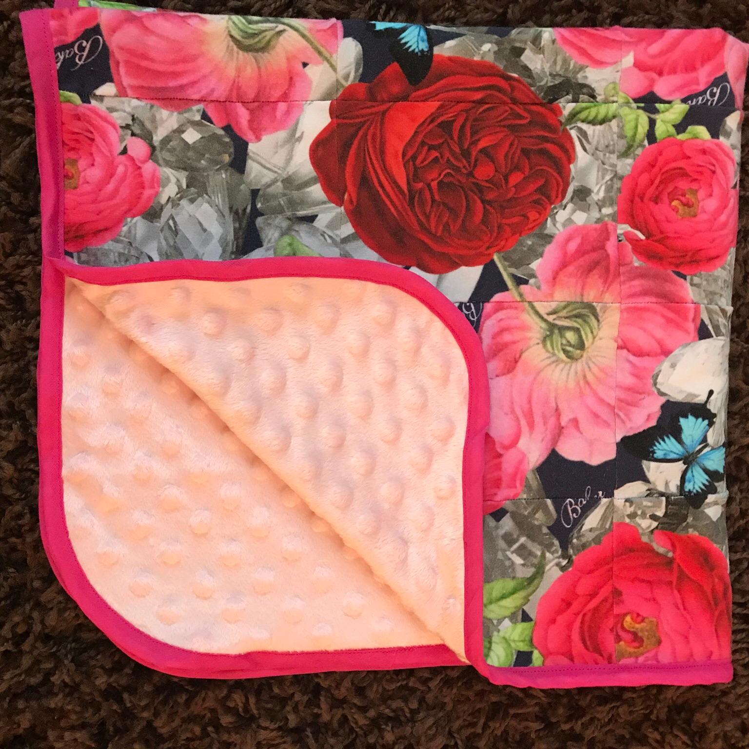 Ted Baker Blanket Pink Red Rose Handmade in BL6 Bolton for £40.00 for