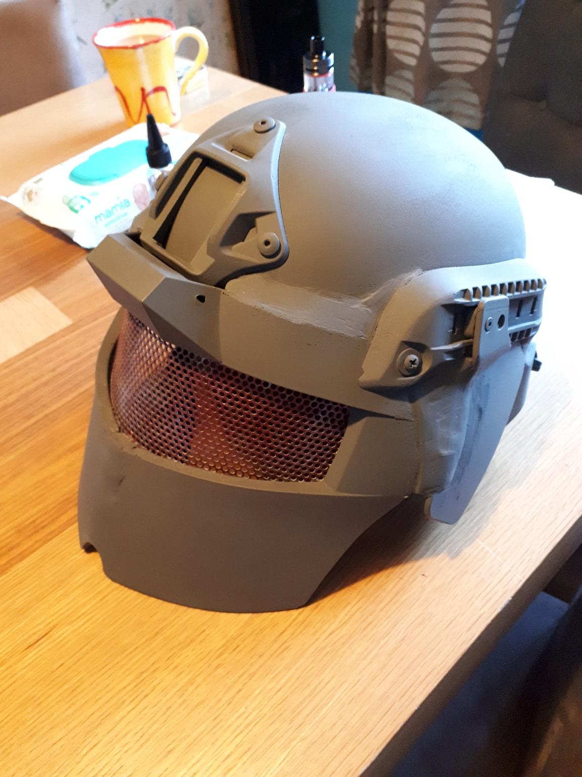 Airsoft "juggernaut" helmet custom made in DN18Humber for £75.00 for