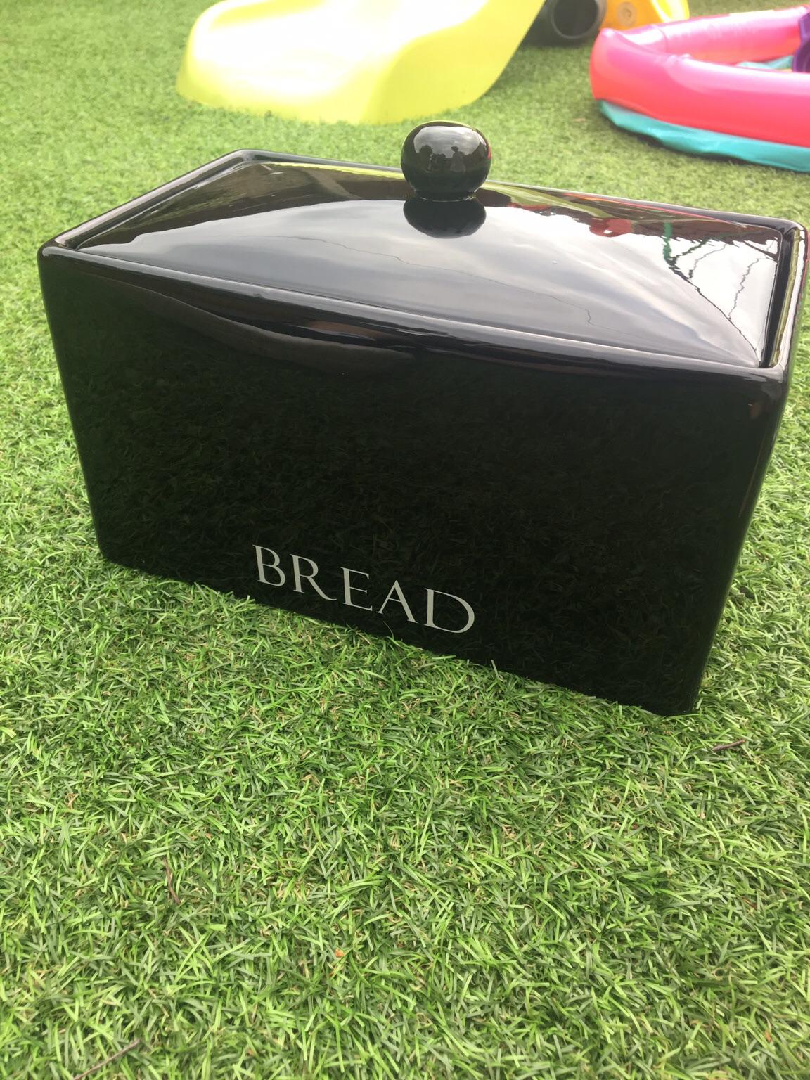 Ceramic black bread bin in WN7 Wigan for £5.00 for sale Shpock