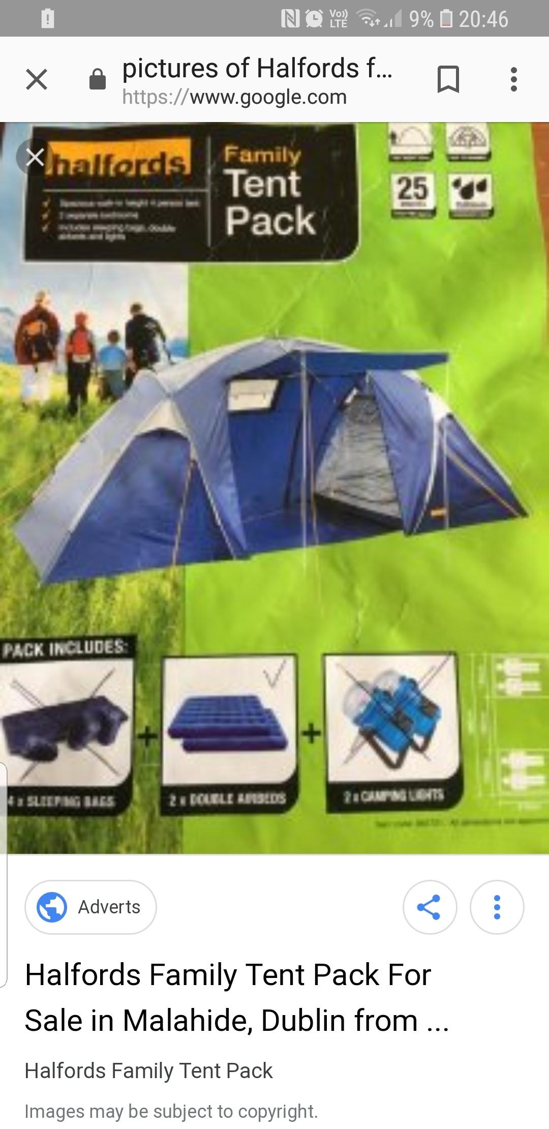 Halfords family pack tent in NG17 Ashfield für 45,00 £ zum Verkauf Shpock DE
