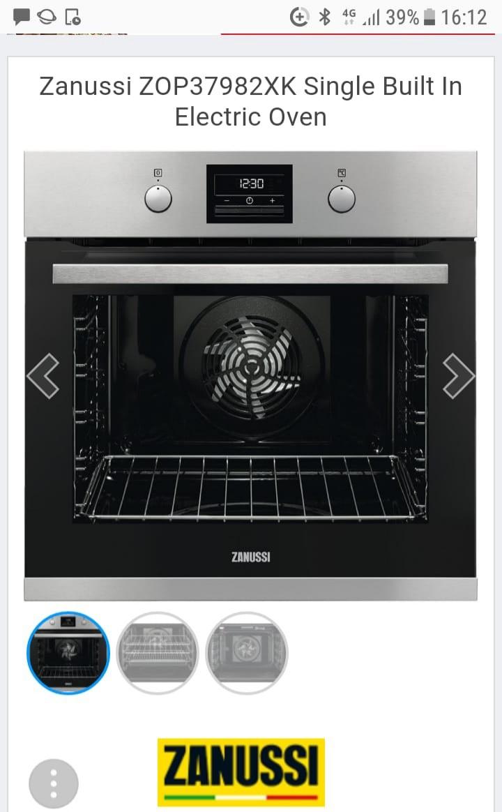 Zanussi builtin/integrated electric oven in S61 Rotherham für £ 200,00