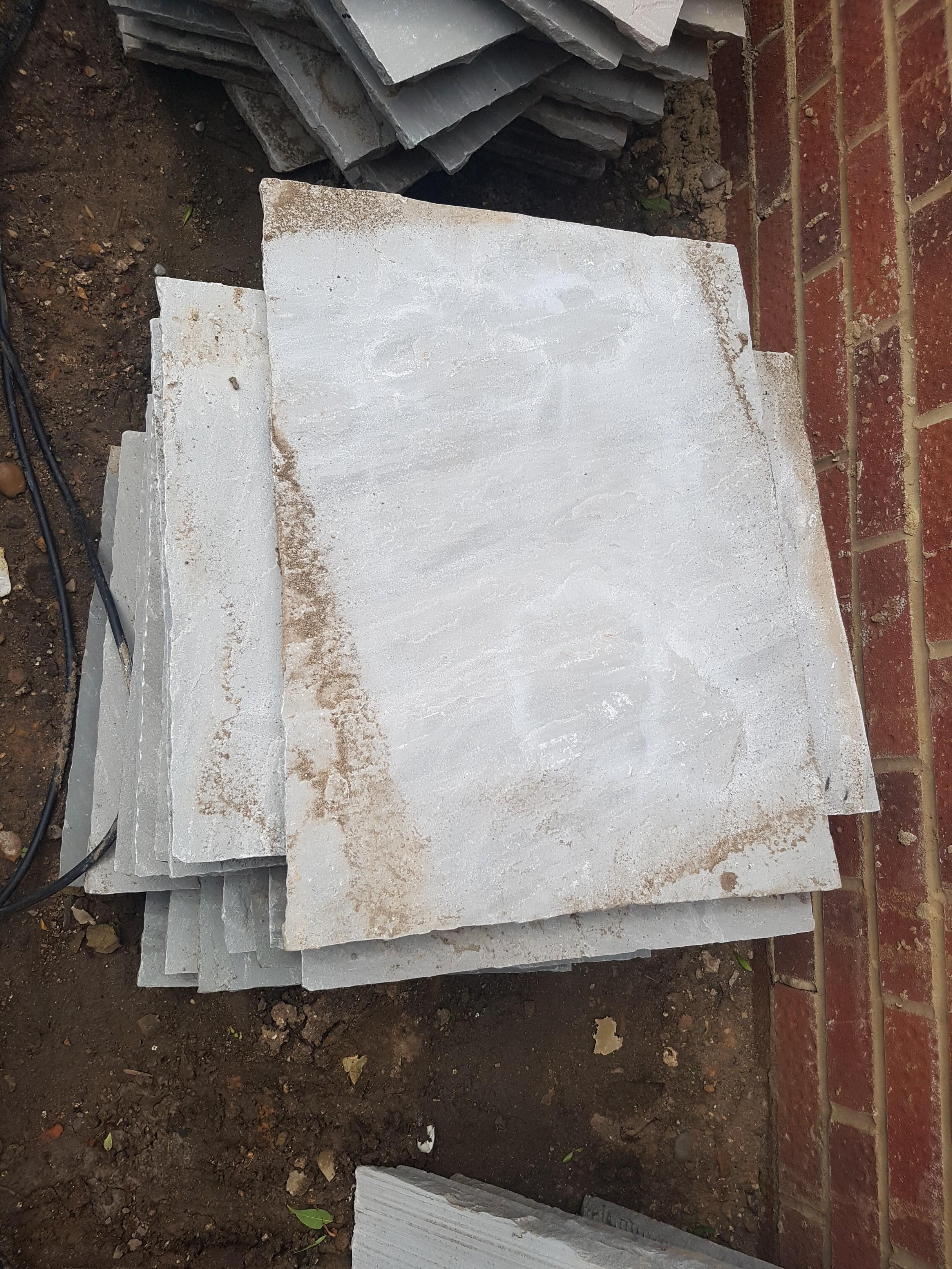 Marshalls Sandstone grey slabs Paving stone in IG1 Redbridge for £300.