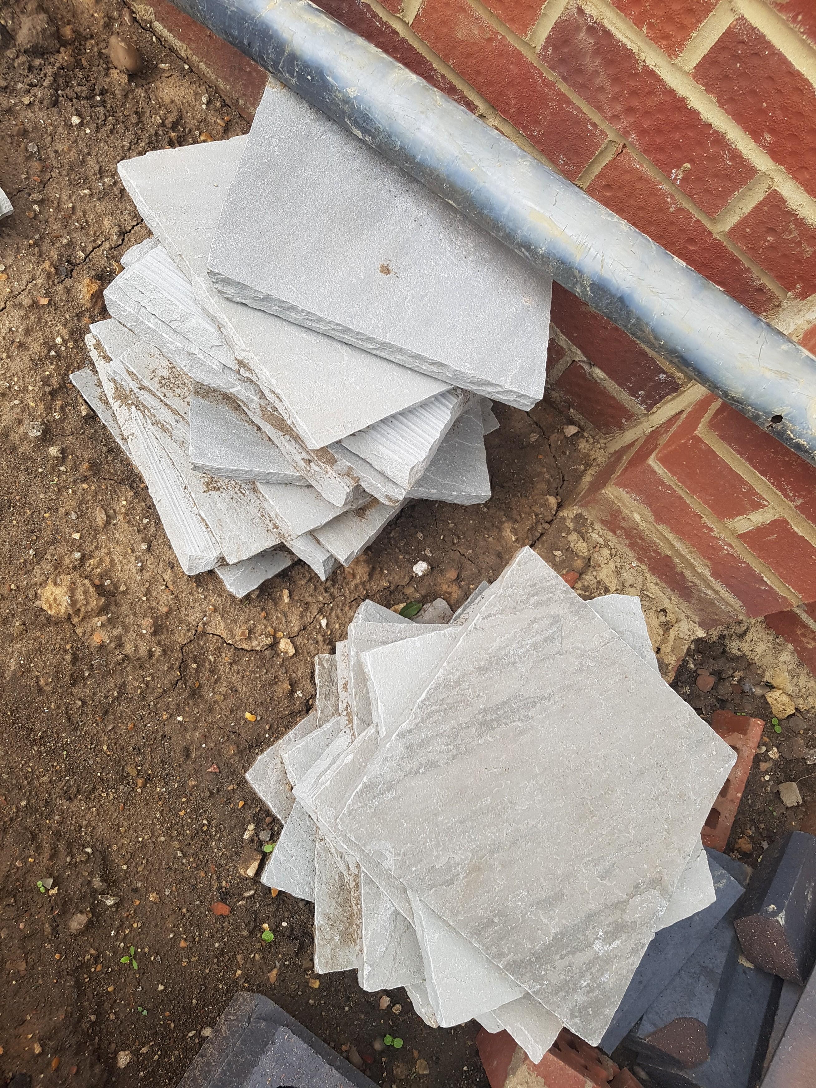 Marshalls Sandstone grey slabs Paving stone in IG1 Redbridge for £300.