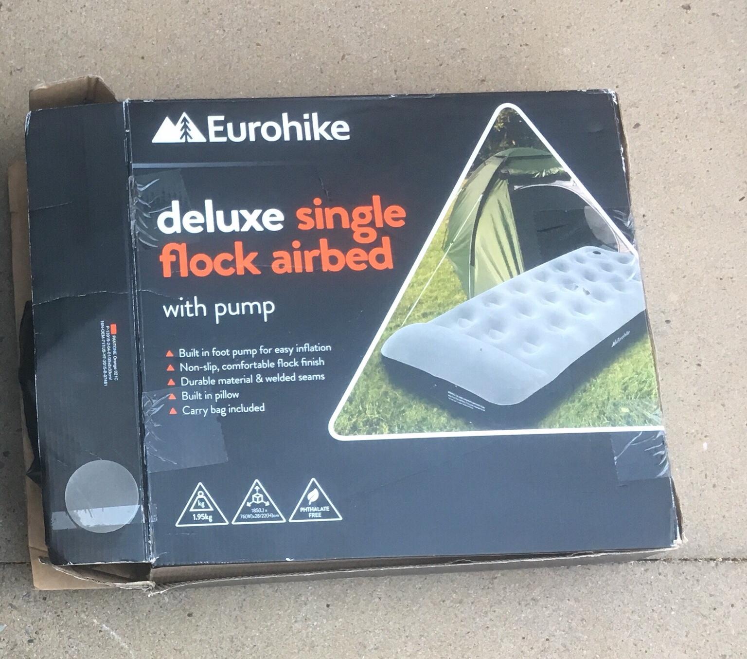 Eurohike deluxe flocked single air bed! in Wolverhampton für 7,00 £ zum