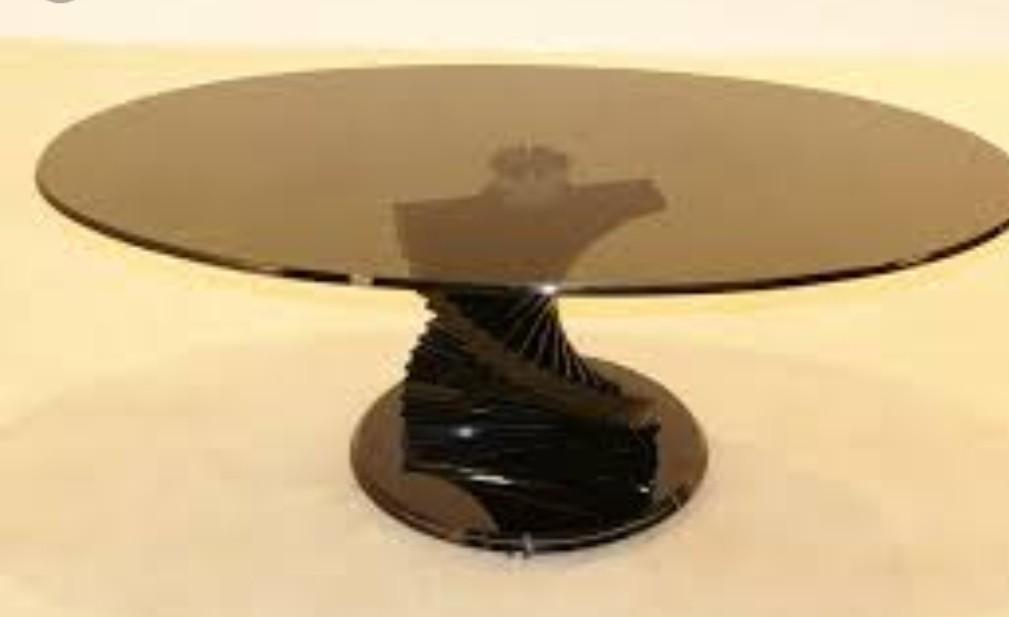 Coffee and side tables black glass from dfs in W5 London Borough of
