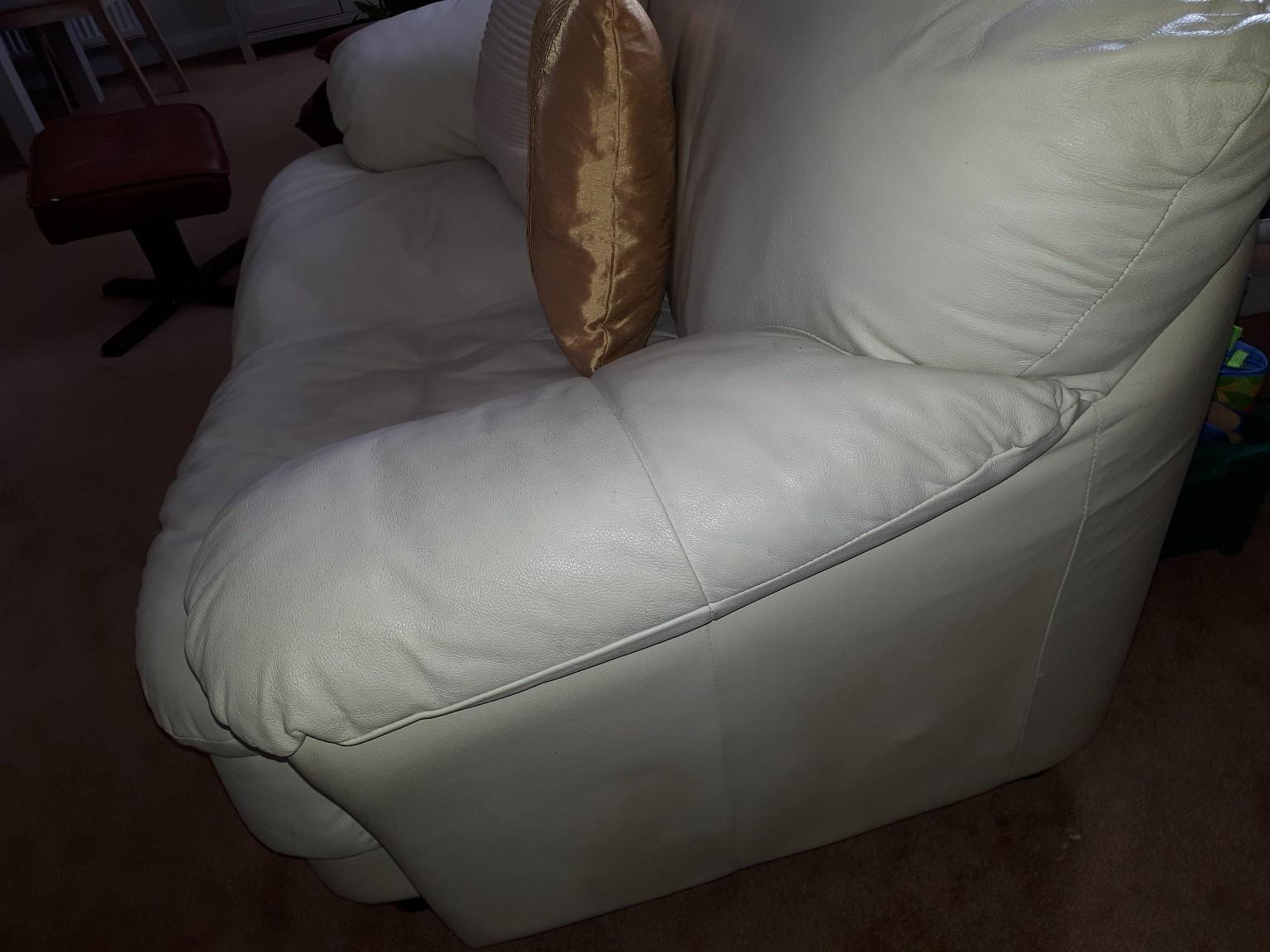 Cream Leather Sofa set in W14 Fulham for free for sale Shpock