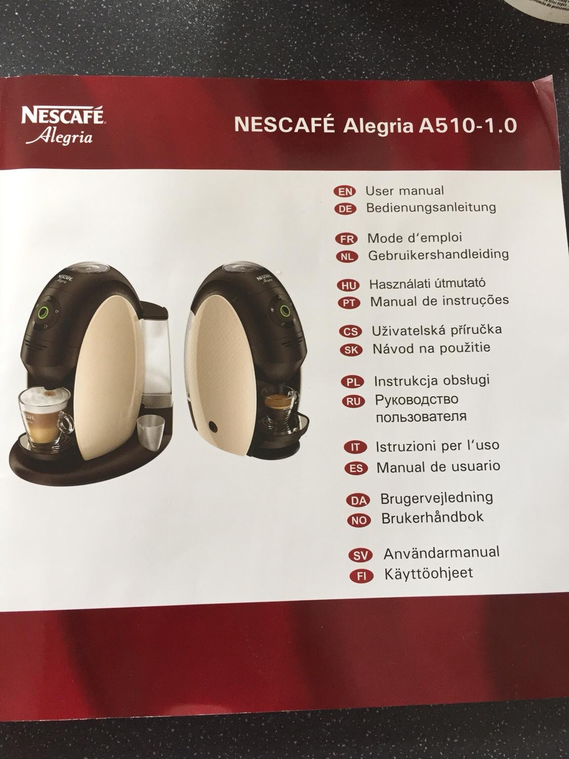 Nescafé Alegria A510 Coffee Machine in B63 Dudley for £50.00 for sale