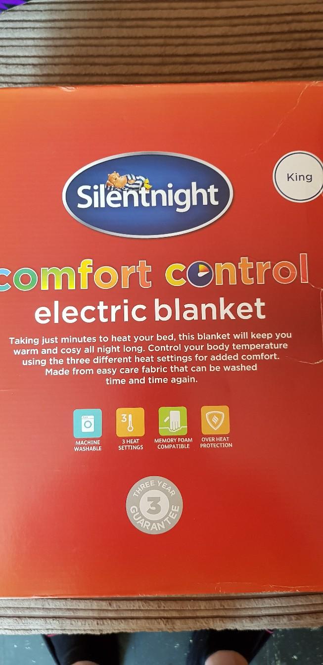 Silent Night Electric Blanket King Size in LE15 Oakham for £13.00 for