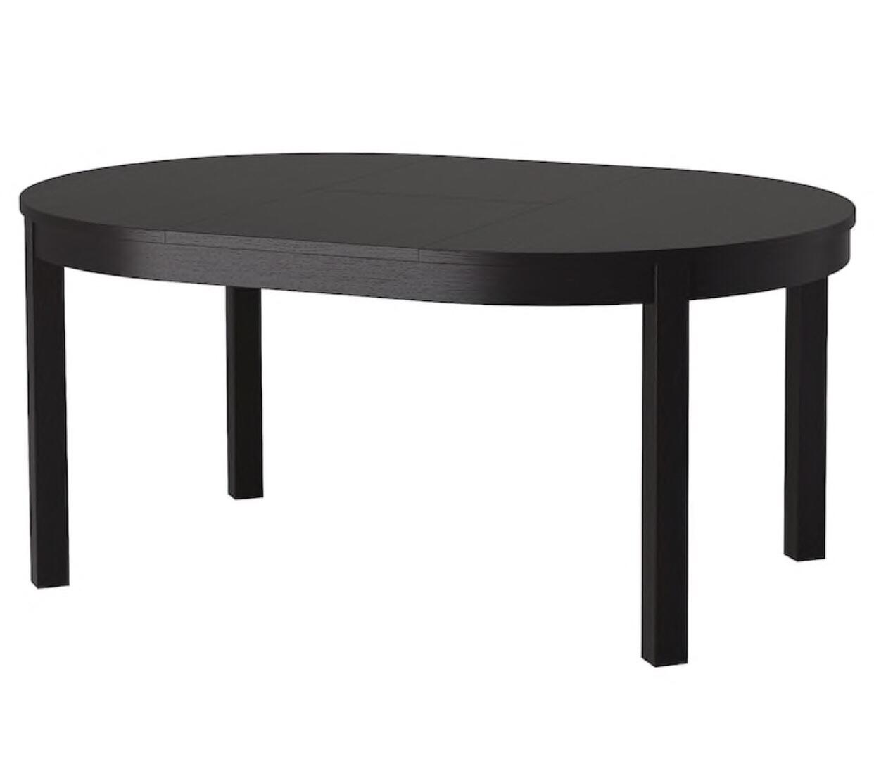 Iläggsskiva Ikea Ikea bjursta matbord + 4 st Mio Milton stolar in 12456 Stockholm für