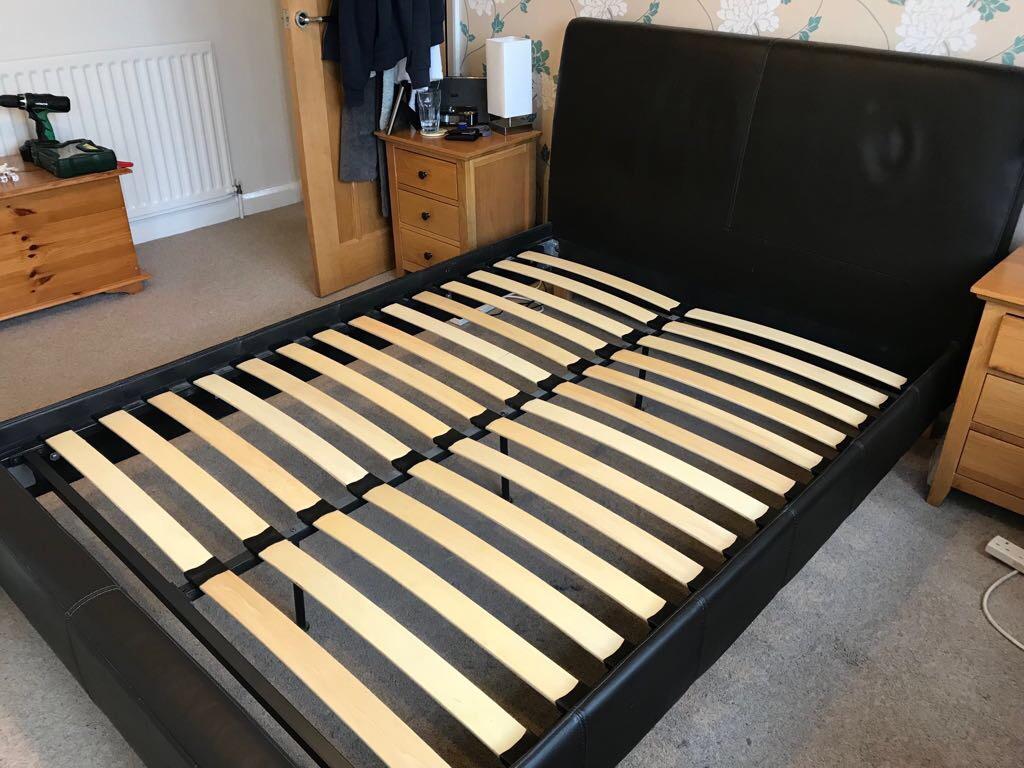 Faux leather double bed frame in B72 Birmingham für 40,00 £ zum Verkauf