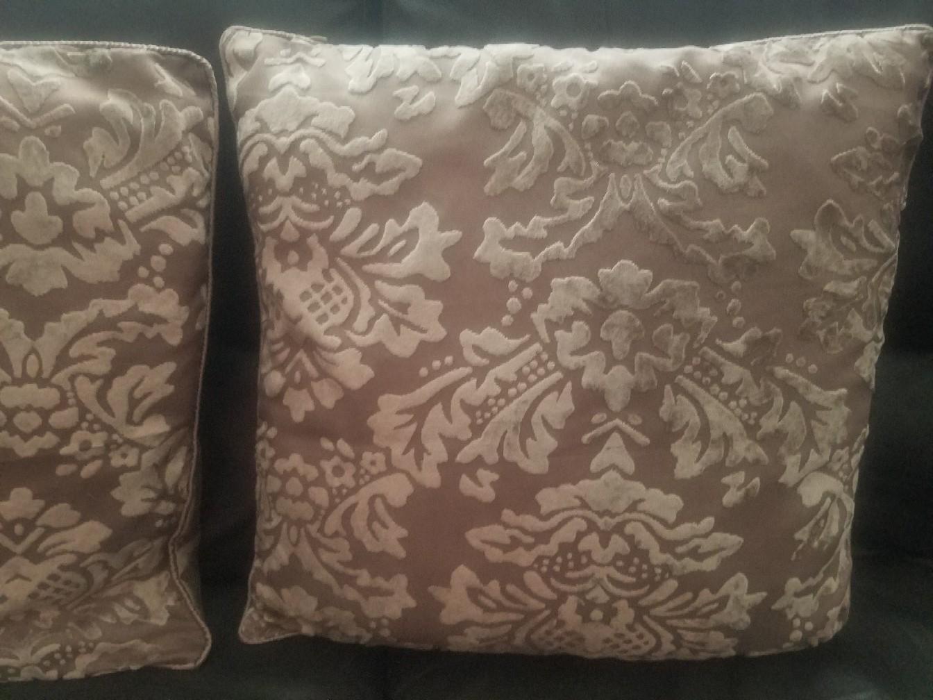 DUNELM GOLD DAMASK CUSHIONS X 2 in DY1 Dudley for £4.00 for sale Shpock