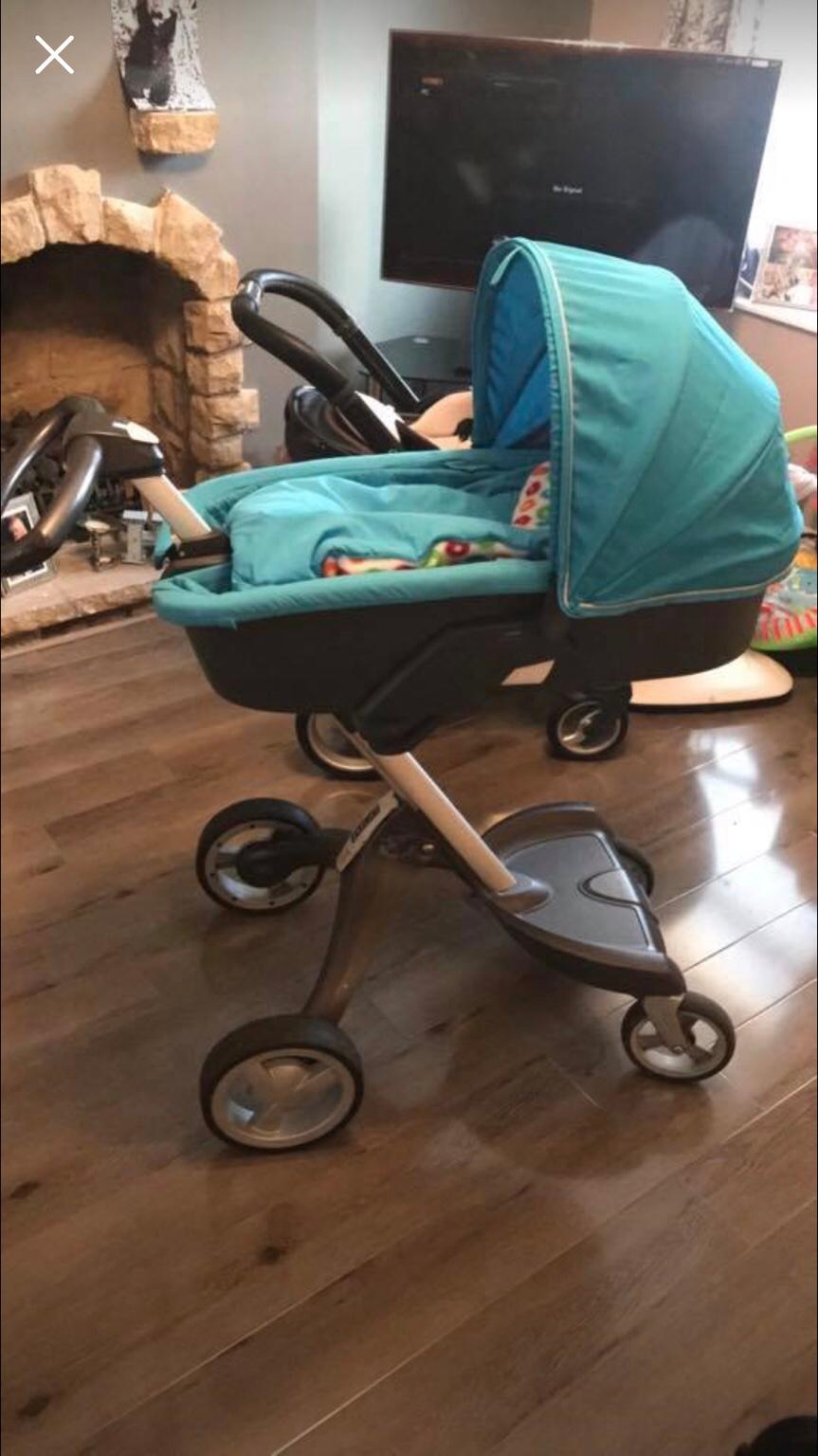 Stokke xplory pram toddler seat and carry cot in BB2 Blackburn for £70.