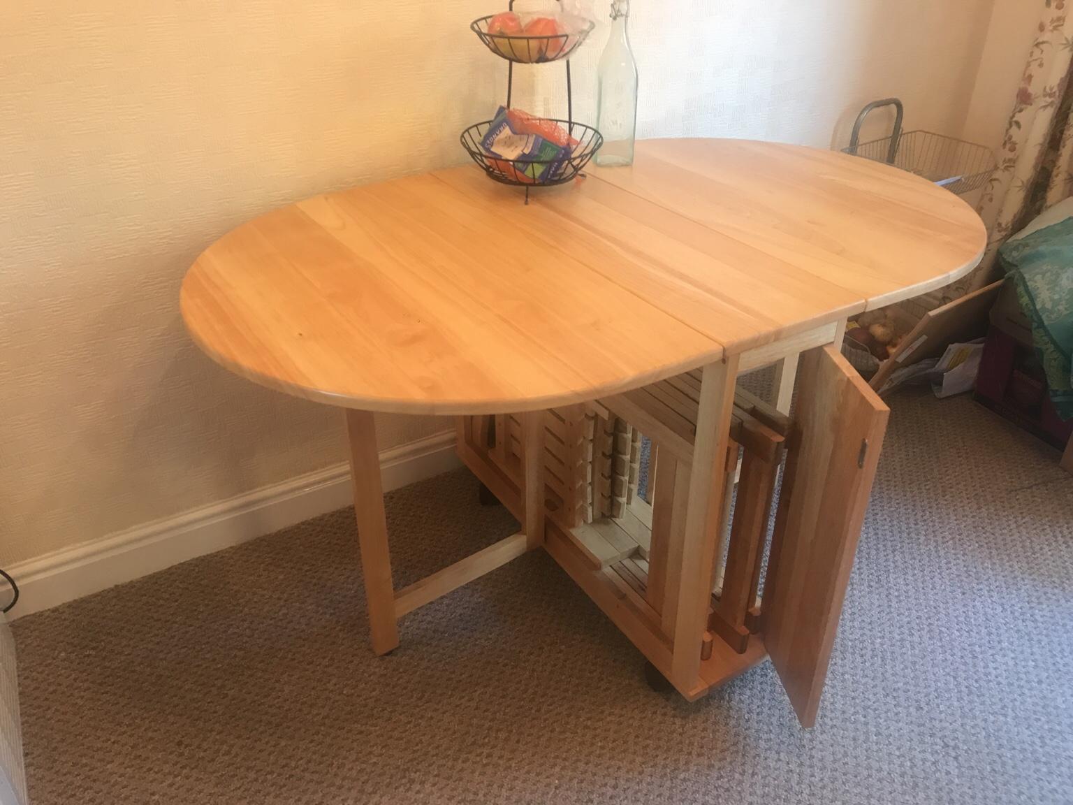 DUNELM MILL FOLDING oval DINING TABLE in Kirklees for £60.00 for sale