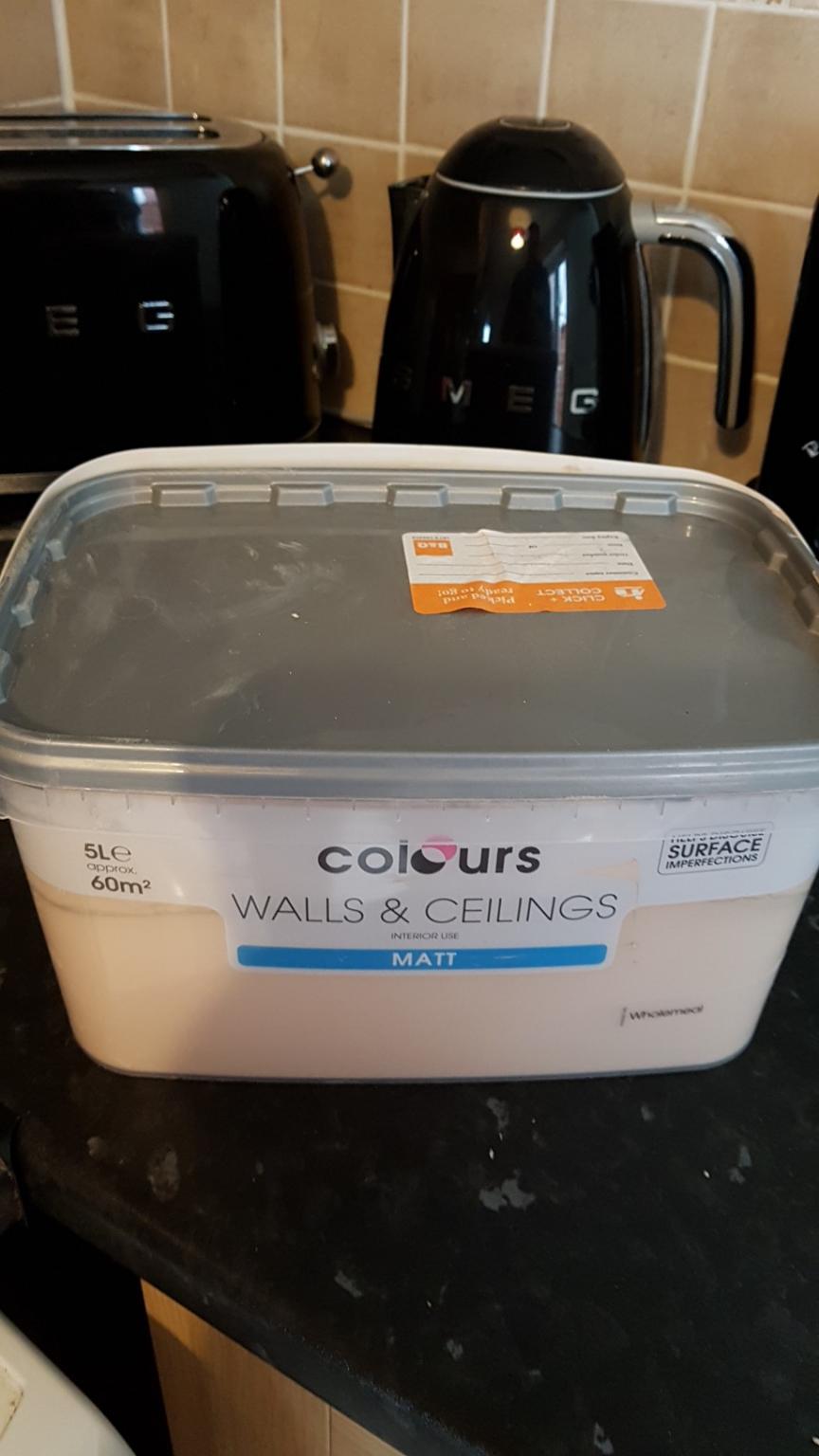 B&Q 5ltr paint (wholemeal) in DY9 Dudley for £5.00 for sale Shpock
