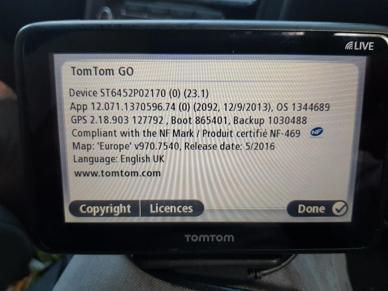 TomTom Go Live 1005 Model 4CR52 in SE5 London for £20.00 for sale Shpock